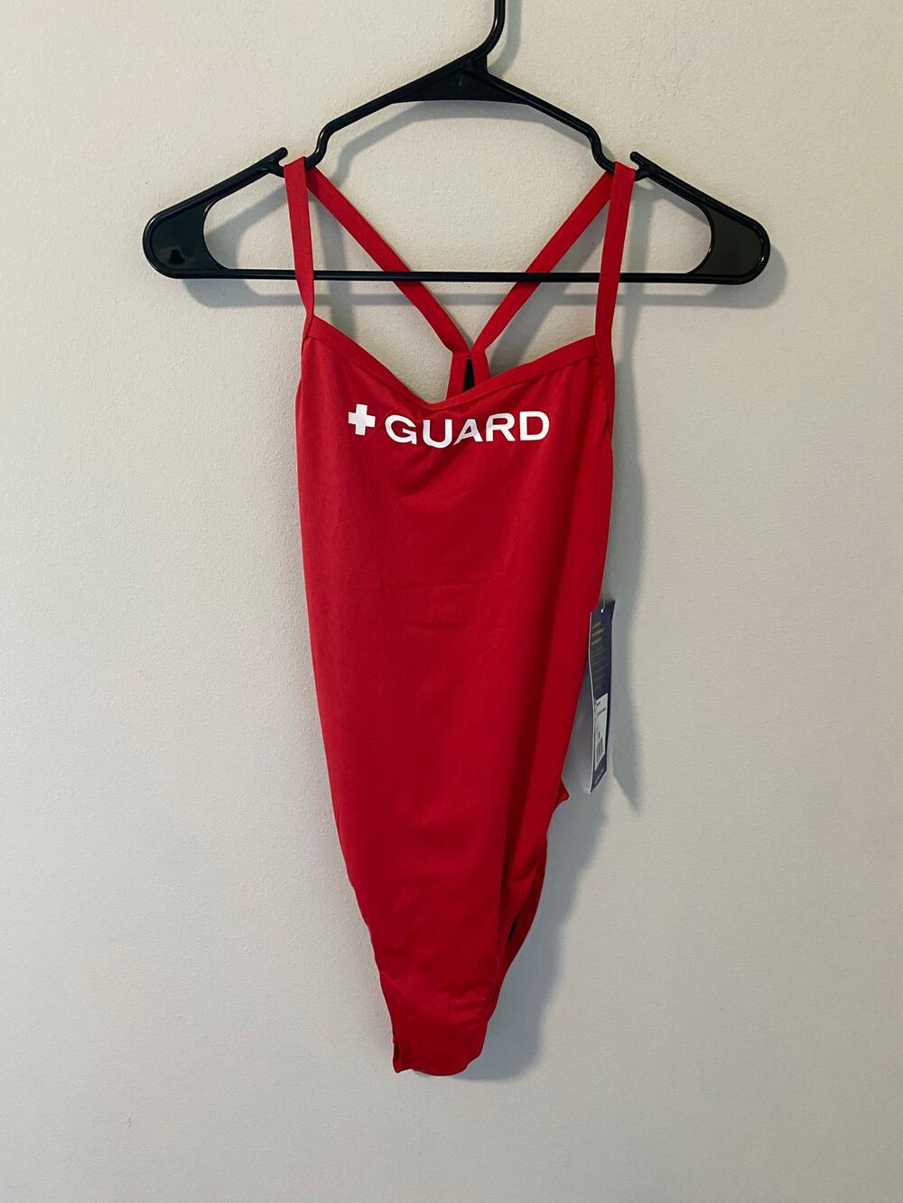 New Kiefer Women's One Piece Life Guard Red Swimsuit Size 38